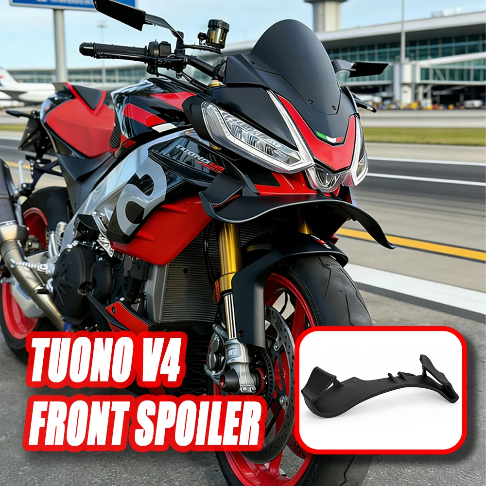 Spoiler Frontal Inferior para Aprilia Tuono V4, Lip Inferior GP WING DOWNFORCE, Spoilers Frontais NAKED para Tuono V4 2021-2024