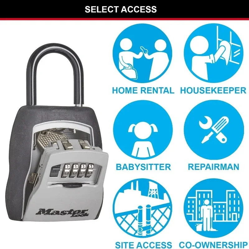 5400D Outdoor Haus Schlüssel Safe Passwort Lock Legierung Sicherheit Safe 5-8 Schlüssel Kapazität