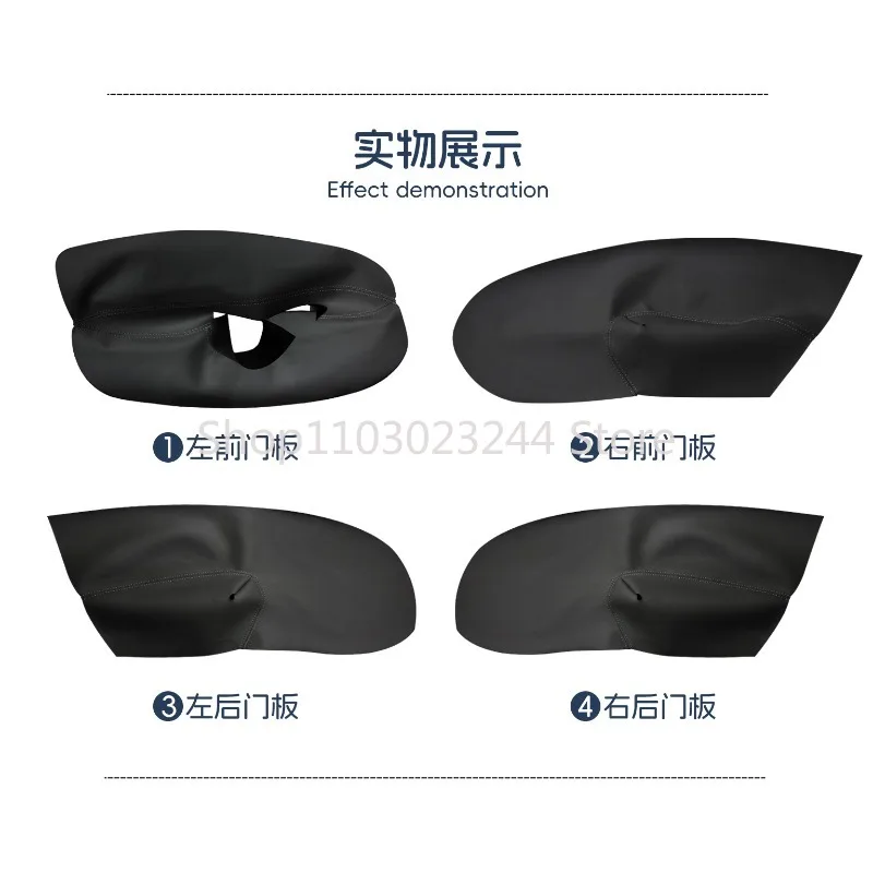 for Skoda Octavia 1U 1996-1997 1998 1999 2000-2004 car door panel armrest modification set with soft leather decorative skin