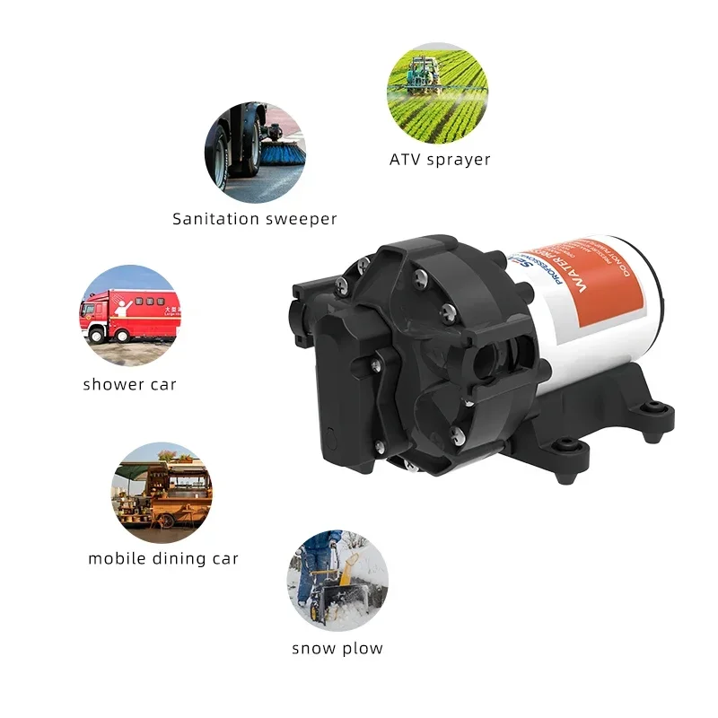 

SEAFLO 4.8BAR Multipurpose Intelligent Inverter Circulating Booster Pump 12V Automatic Self Priming Diaphragm Water Pump