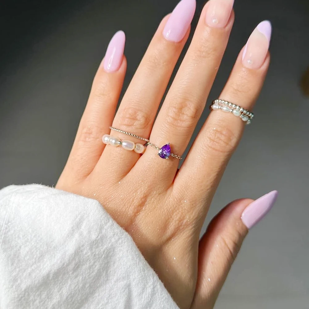Mode Einstellbare Farbige Wasser Tropfen Zirkon Ringe Für Frauen Einfache, Verlobung, Hochzeit Ringe Mode Schmuck Zubehör Geschenk Eine