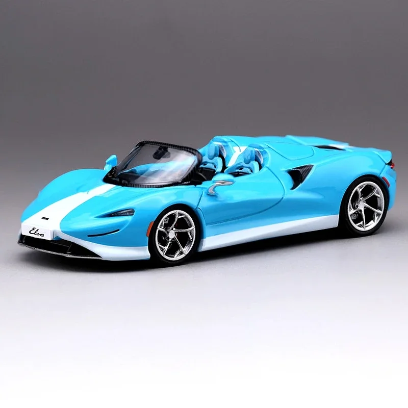 CM-model 1/64 Car  Elva miniature sports car sky blue alloy car model collection ornaments