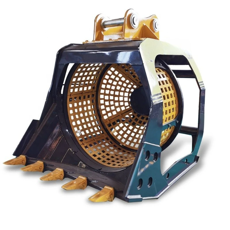 YUGONG Heavy-Duty Excavator Rotating Screening Bucket | High Efficiency Soil Sieving | Durable Construction Attachmen For Sale