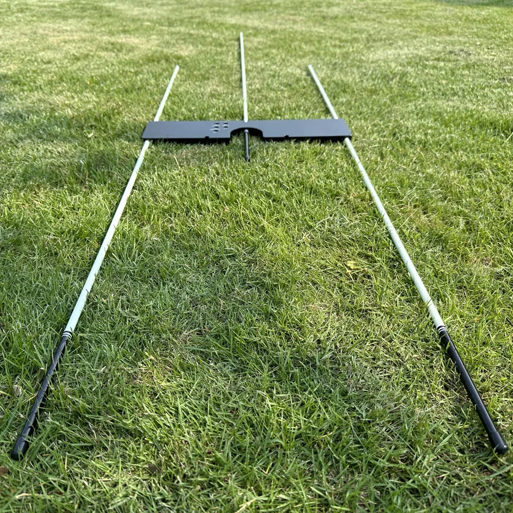 True Target Aim - Golf Alignment Training Aid putting swing panel with alignment sticks