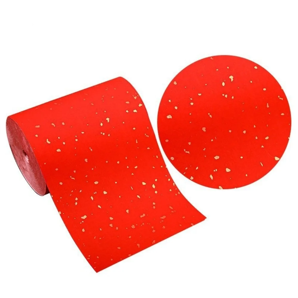 

20m Blamk Wannianhong Couplet Thicken Long Roll Gold-painted Couplet Paper Ink Writing Traditional Brush Calligraphy Paper
