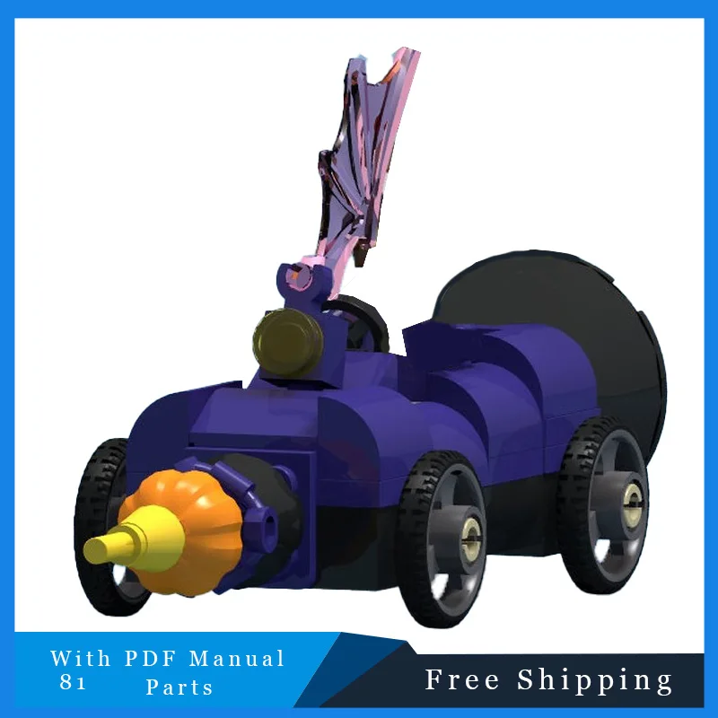 

Лидер продаж, 81 шт., мультяшный фиолетовый винтажный автомобиль, модульные строительные блоки, модель для образования детей, сделай сам, сборная игрушка, подарки на Рождество и день рождения