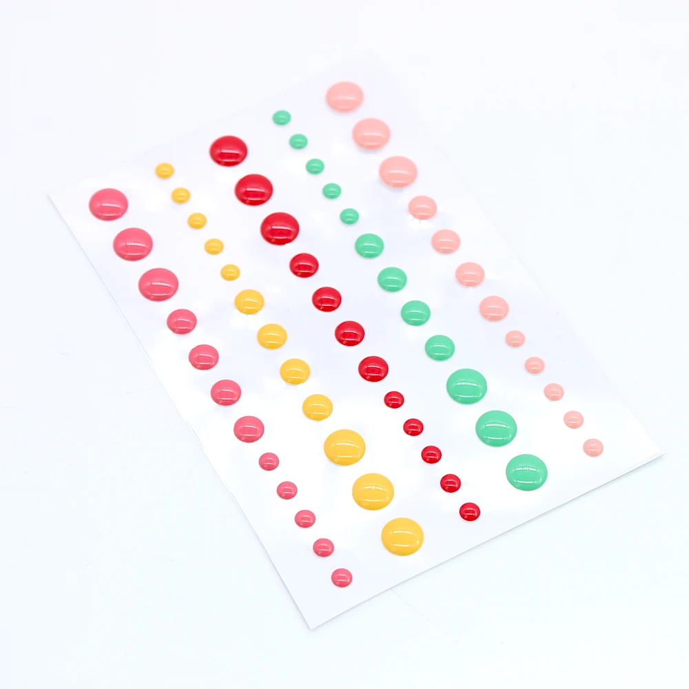 KSCRAFT 5 pz/set Zucchero Spruzza Autoadesiva Smalto Punti Adesivo In Resina per Scrapbooking/Artigianato FAI DA TE/Decorazione di Carte