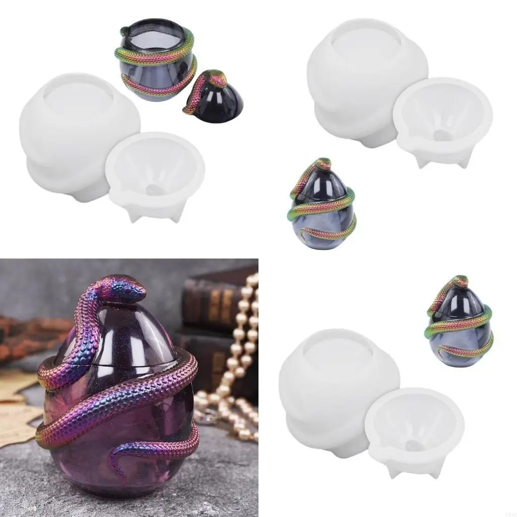 

195C Heat Resistant Silicone Mould for Crafting Snake Eggs Resin Containers