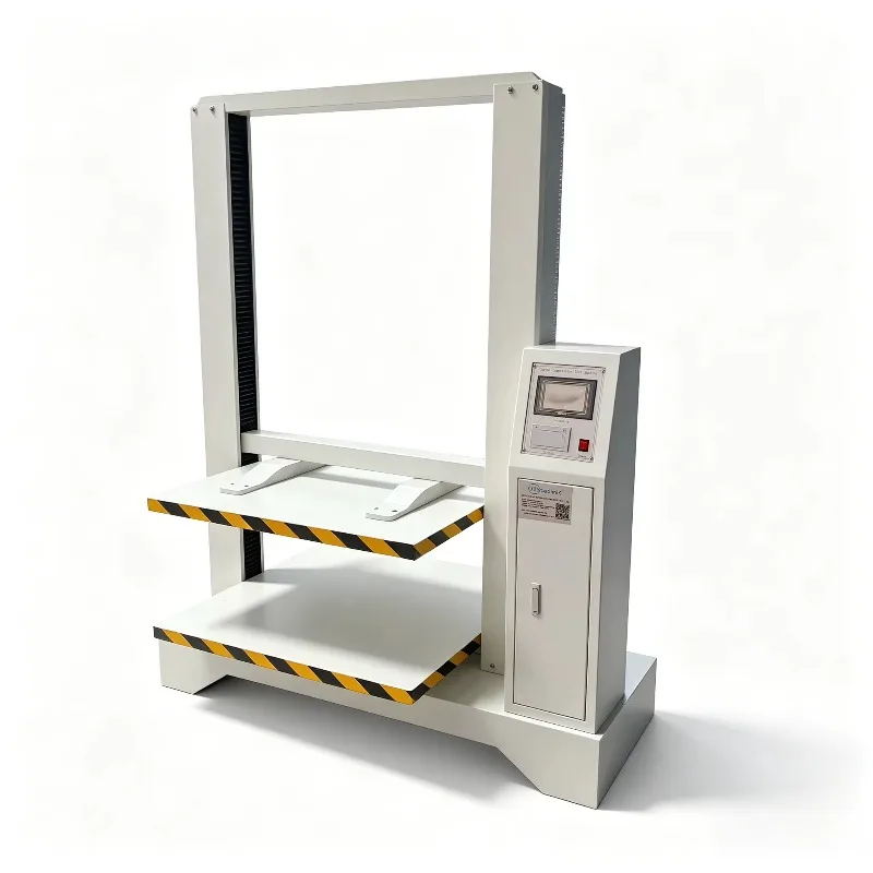 Box Compression Strength Tester, Corrugated Carton Compression Testing Machine with ASTM D6994 for Packaging Load Capacity Test