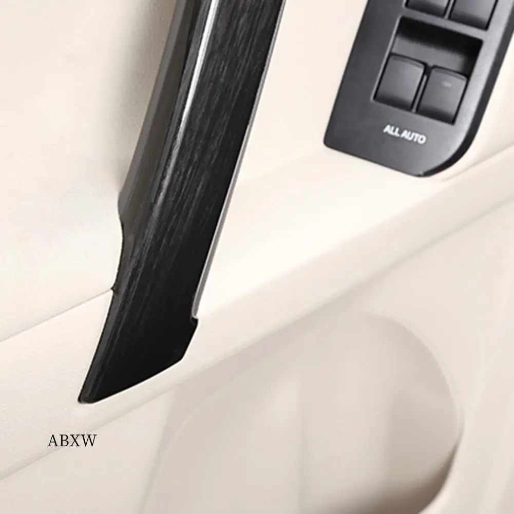 

AW-4PCS Car Interior Door Handle Trim For Toyota Land Cruiser Prado FJ150 150 2010-2018 Accessories Black Wood