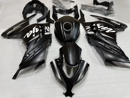 Ninja250 Ninja300 EX300 Ninja 300 2013-2017 차체 세트에 맞는 오토바이 페어링 키트 고품질 Abs 주입 매트 블랙