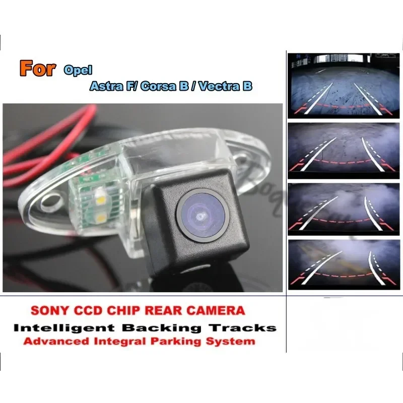 

For Opel Astra F/ Corsa B Vectra B HD CCD Intelligent Dynamic Trajectory Rear View Reverse Backup Tracks Camera Night Vision