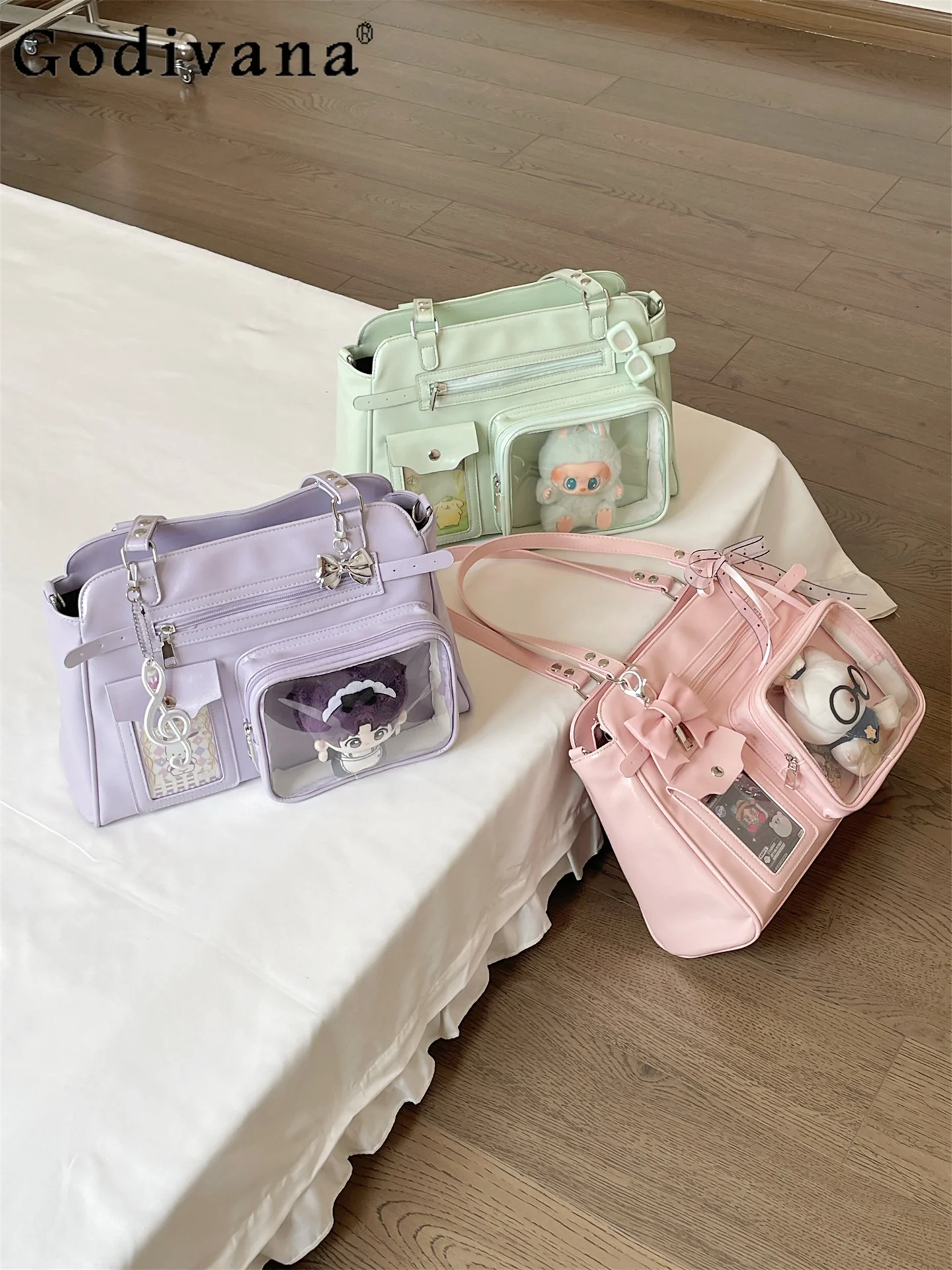 

2D Japanese Original Sweet Cute Girl Lolita Pain Bag 10cm Doll Bag Fan Concert Shoulder Bag
