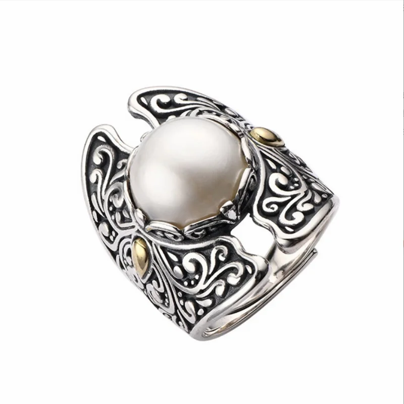 

RARE WHITE PEARL RING & SIZE 5-10