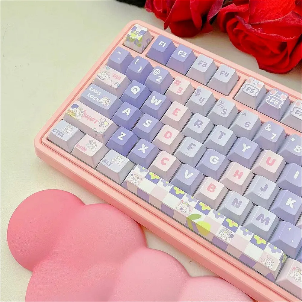 139 key Cherry keycap set PBT dream big-eared rabbit, suitable for 60/64/84/98/108 gaming mechanical keyboard MX switch