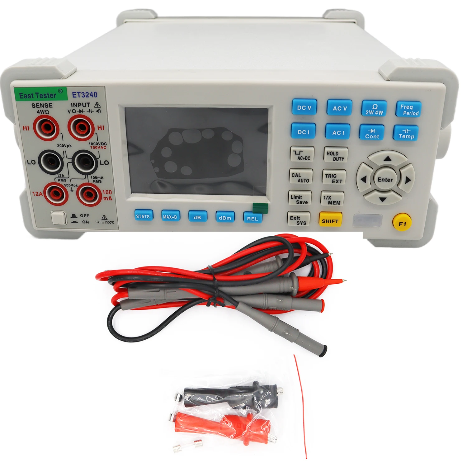 ET3240 Benchtop Digital Multimeter 4.5 Digit Auto-Range High Precision Meter for Voltage Current Resistance & Capacitance