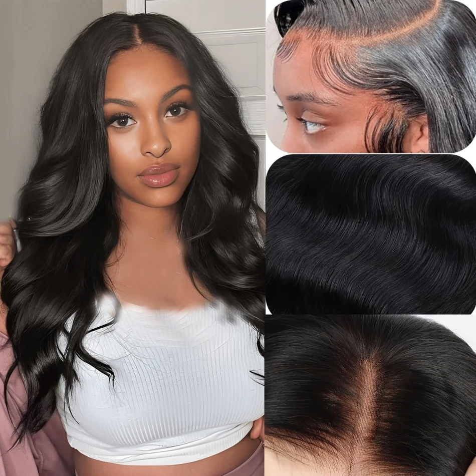 Glueless Preplucked Wig Body Wave Human Hair Wigs Ready To Wear 4x4 5x5 Lace Closure Wig 40 Inch Long Loose Deep  Wig For Women