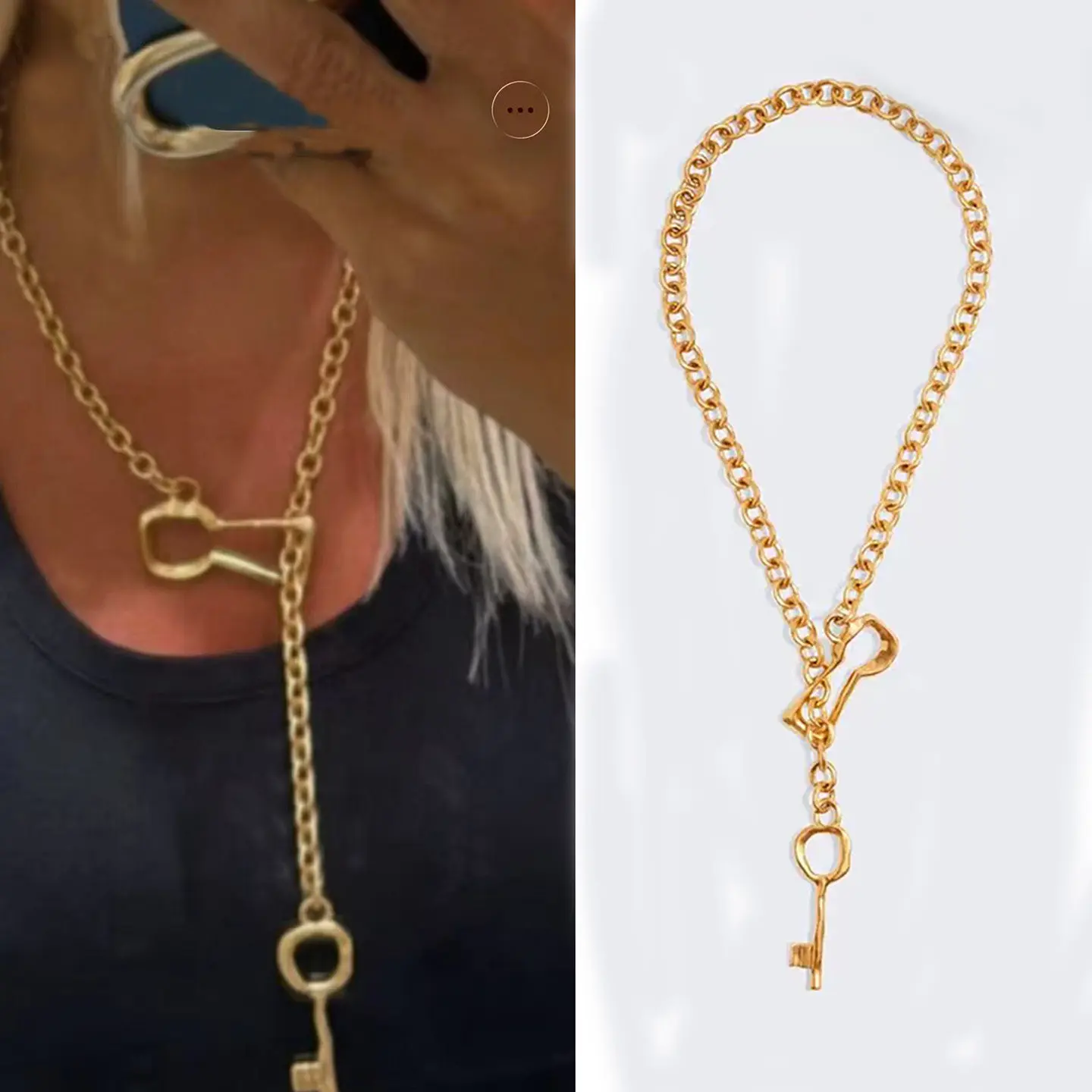 

Уникальный кулон-ключ, ожерелье, женский дизайн щита, стильная многослойная цепочка, ювелирные аксессуары