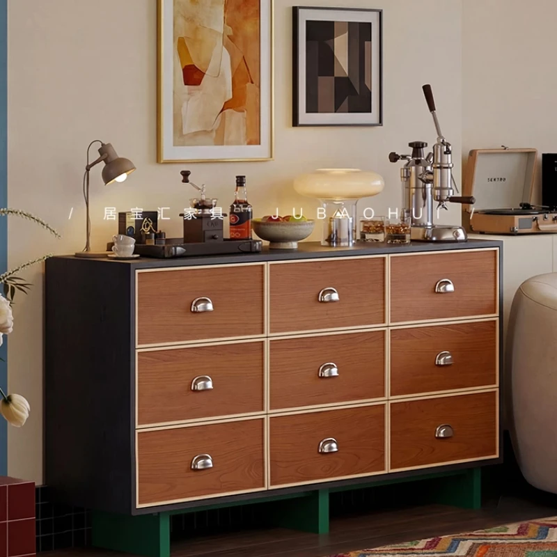 LMM living room sofa side several antique household tea cabinet drawer storage storage integrated side several cabinets
