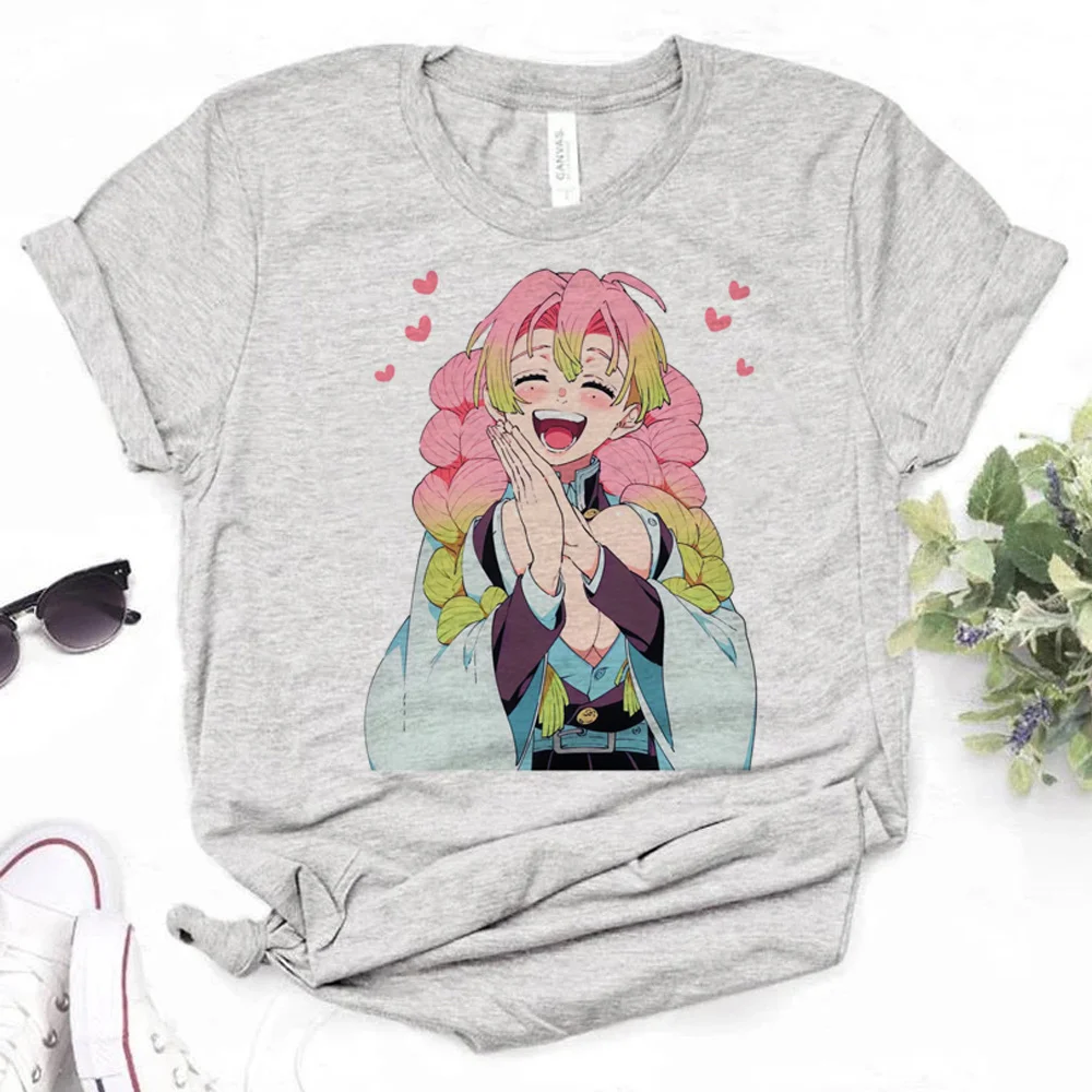 Mitsuri t-shirts women designer manga streetwear Tee girl comic y2k graphic clothing