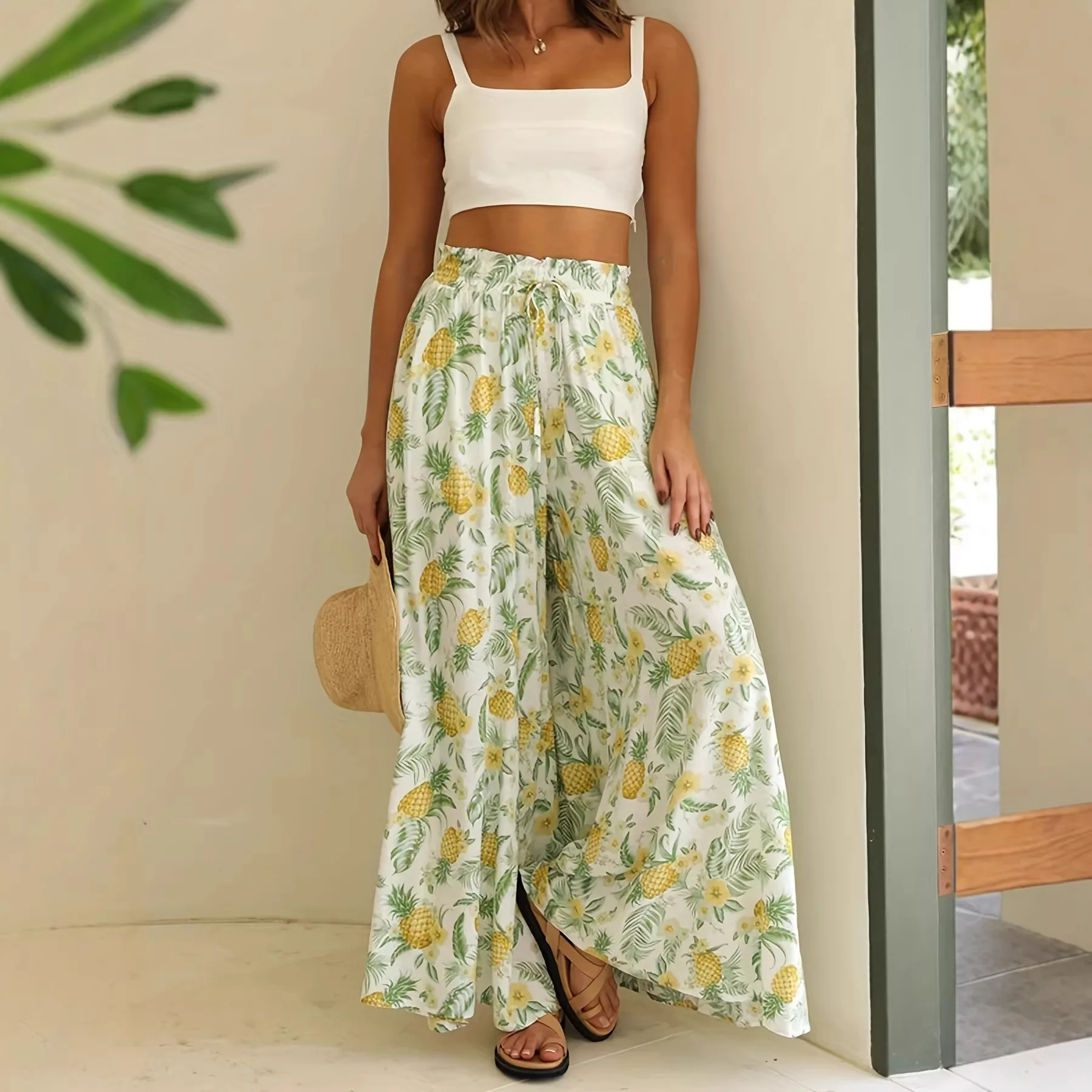 Womens Floral Print Wide Leg P - đánh giá và giá Palazzo Pant Wide