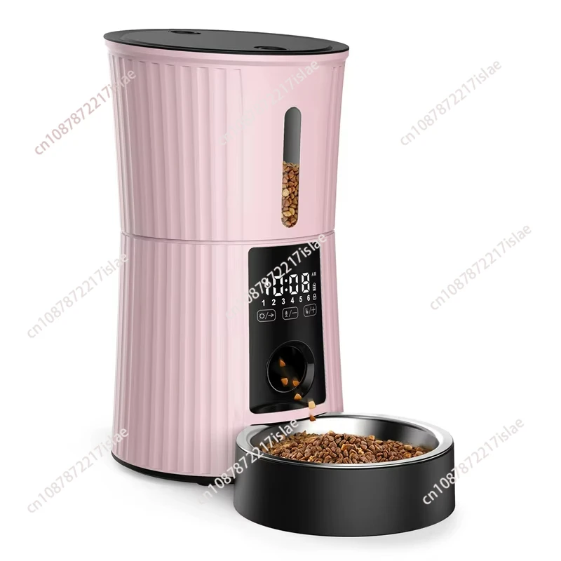 

Automatic Pet Feeder 4L Capacity Smart Pet Food Dispenser Automatic Dog and Cat Feeder with Stainless Steel Bowl