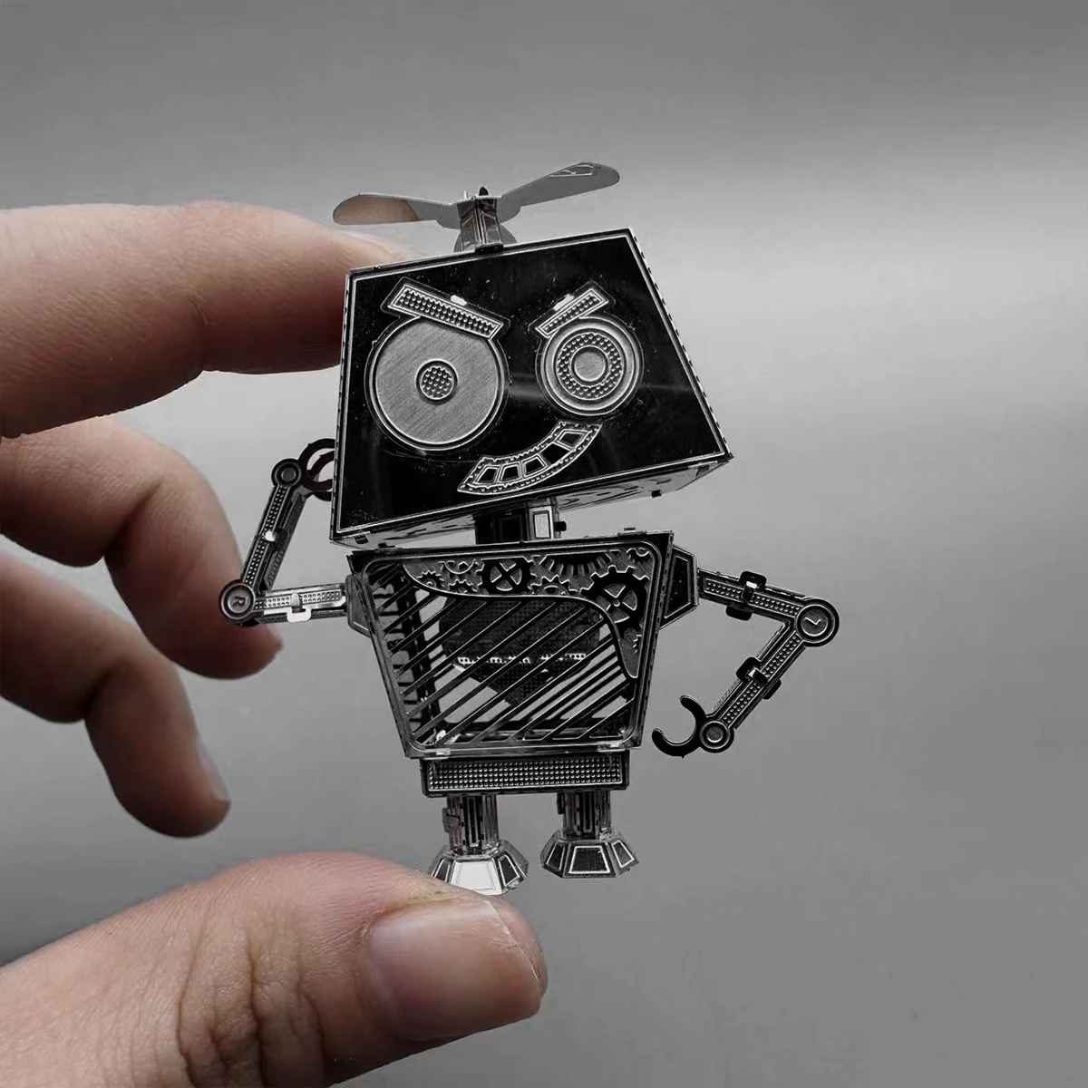 Rompecabezas de metal estereoscópico 3D, modelo de ensamblaje educativo hecho a mano, estatuilla de juguete