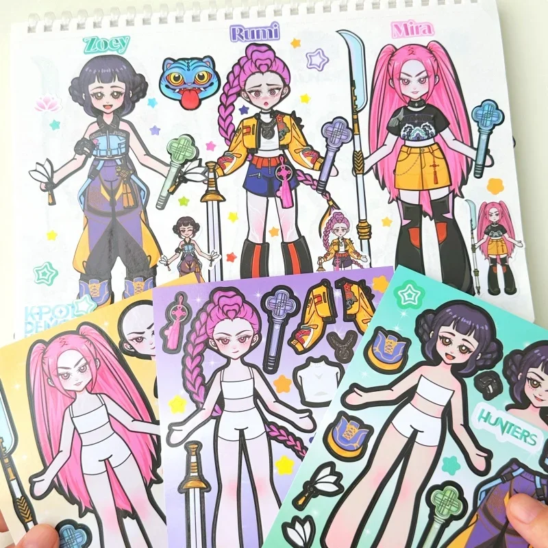 6/10/16 قطعة k-pop caçadores de Demôalos شخصية dos desenhos أنيمادوس mudanza adesivo à probe dwaterproof kawa estetica crian