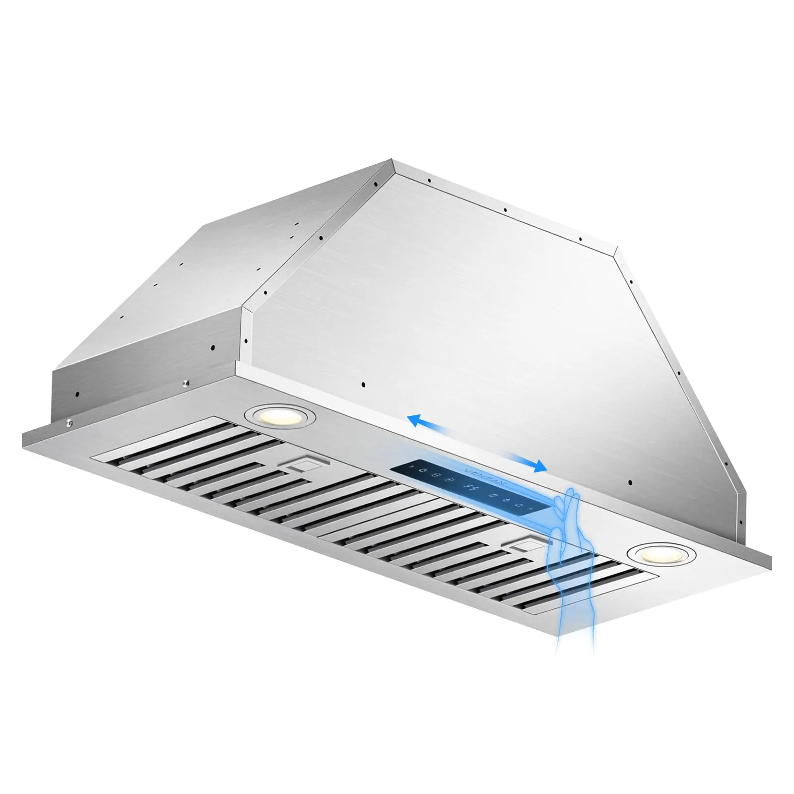 30 Inch Built-in Range Hood Insert 1000 CFM, Smart Gesture Control