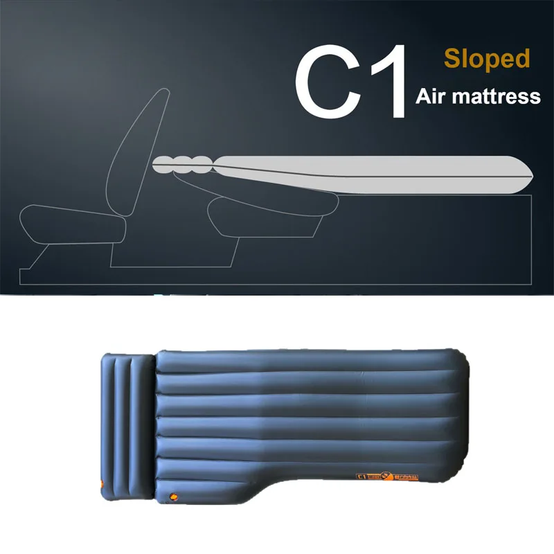 Trunk Air Mattress for Car Camping Slope-Leveling Design Compatible for Tesla & Other Vehicles with Angled Trunk Floors view 2