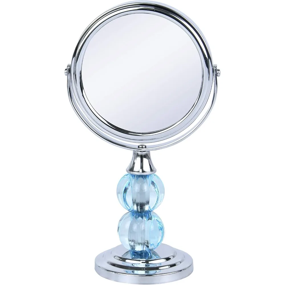 

Household aromatherapy magnifying makeup mirror with holder, double-sided magnifying, 360 degree rotation