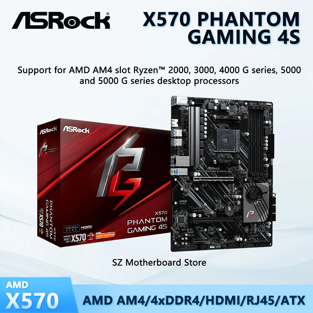 Phantom X570 Gaming 4 Review: The Ultimate AM4 Motherboard for