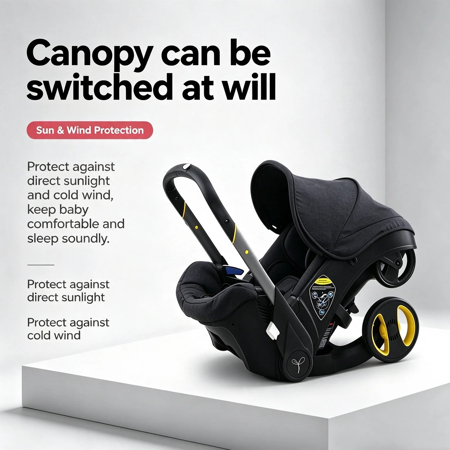 Cochecito de bebé 3 en 1, lige - Baby Nursery Trolley reseña y precio