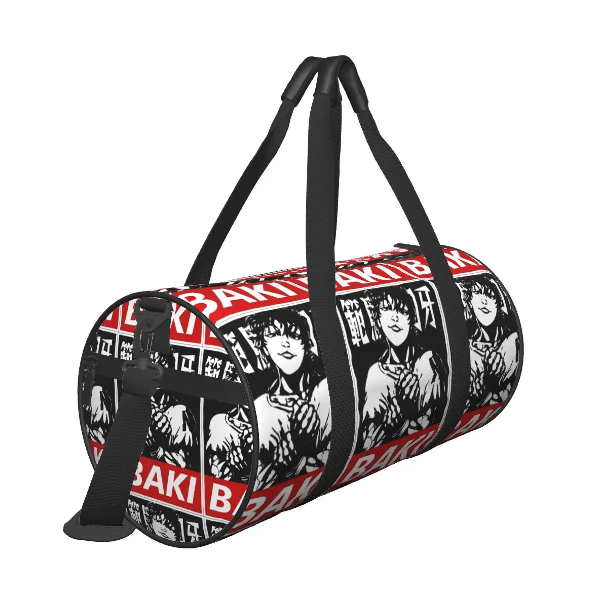 Baki Hanma Manga Travel Bag Fashion Sports Bags Large Colorful Gym Bag Men's Printed Portable Fitness Bag