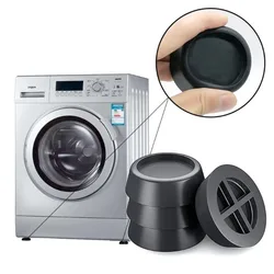 4Pcs Washing Machine Feet Pads Anti Vibration Non Slip Elasticity Rubber Mat Refrigerator Floor Furniture Prote Shock Proof Pad
