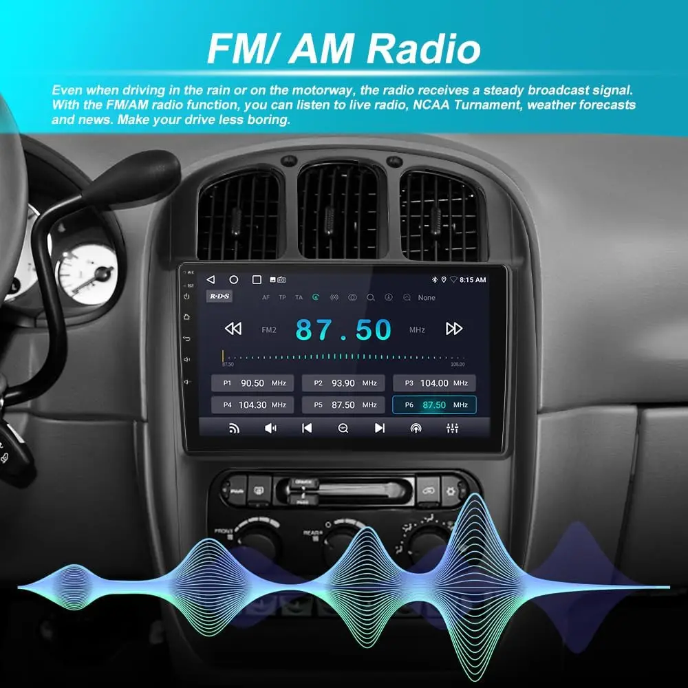 【2+64】 راديو ستيريو للسيارة Android 13 لسيارة Dodge Caravan Chrysler Town&Country 2001-2007 مع CarPlay Android Auto #4