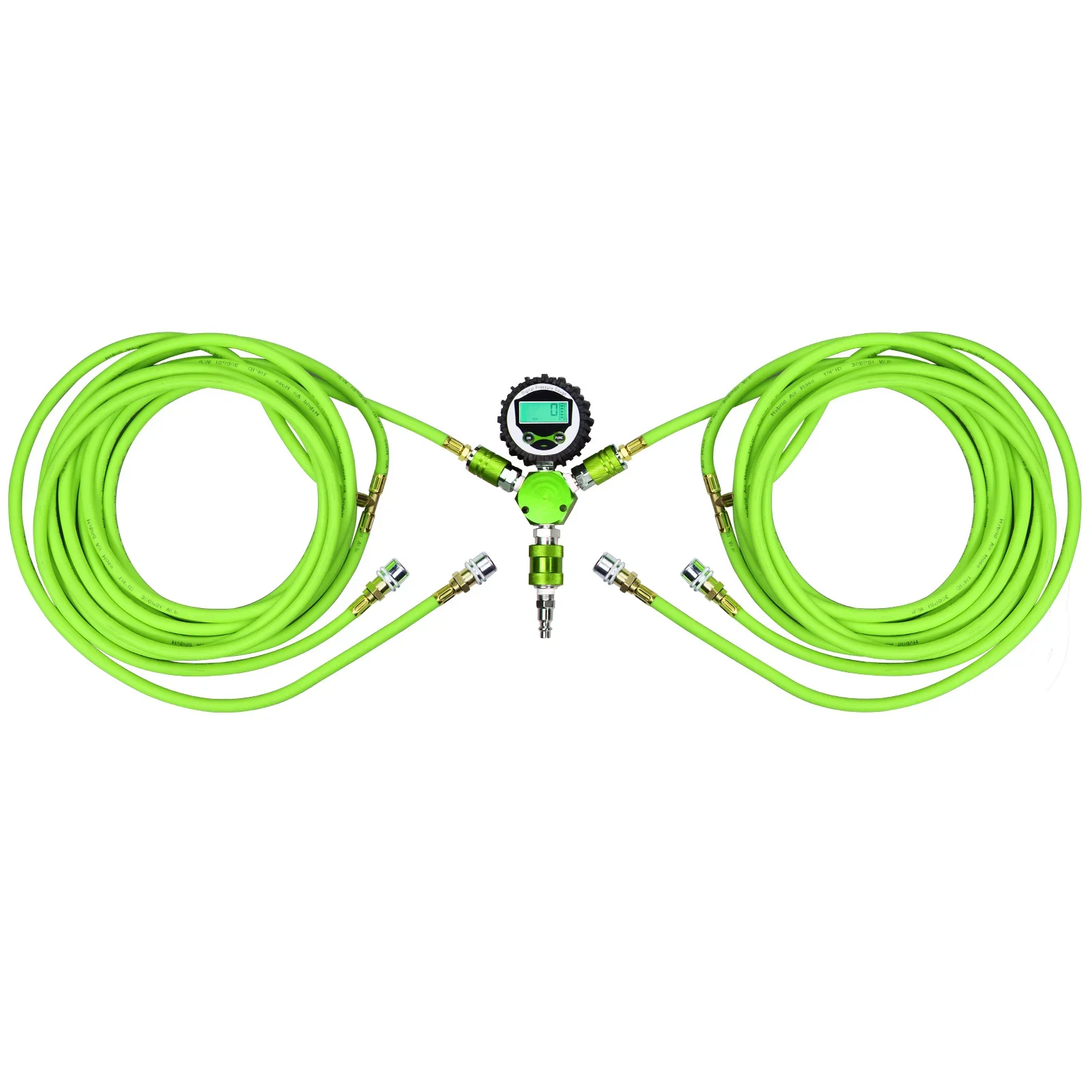

4*4 offroad quick rapid 4 tire inflation and deflation system gauge with custom hose and coupler