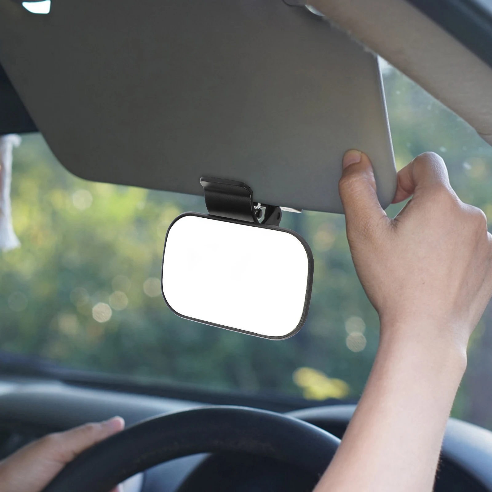

Baby Rearview Mirror Black 360° Wide View Car Accessories Backseat Child Observation Mirror LED Interior Rear Facing Seat