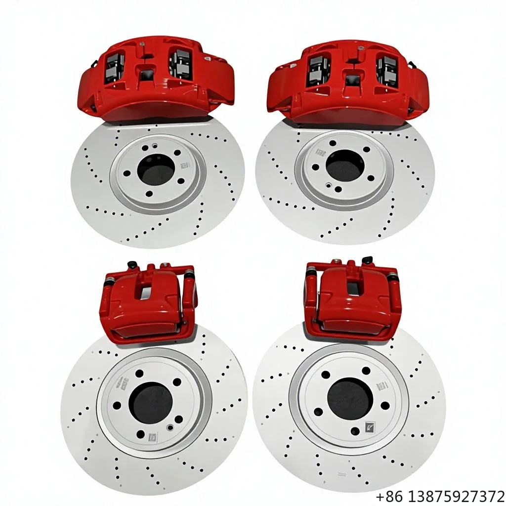 

Новый алюминиевый 6-поршневой тормозной суппорт OEM F 410 мм / 1-поршневой R 370 мм для G350 G400 G500 G550