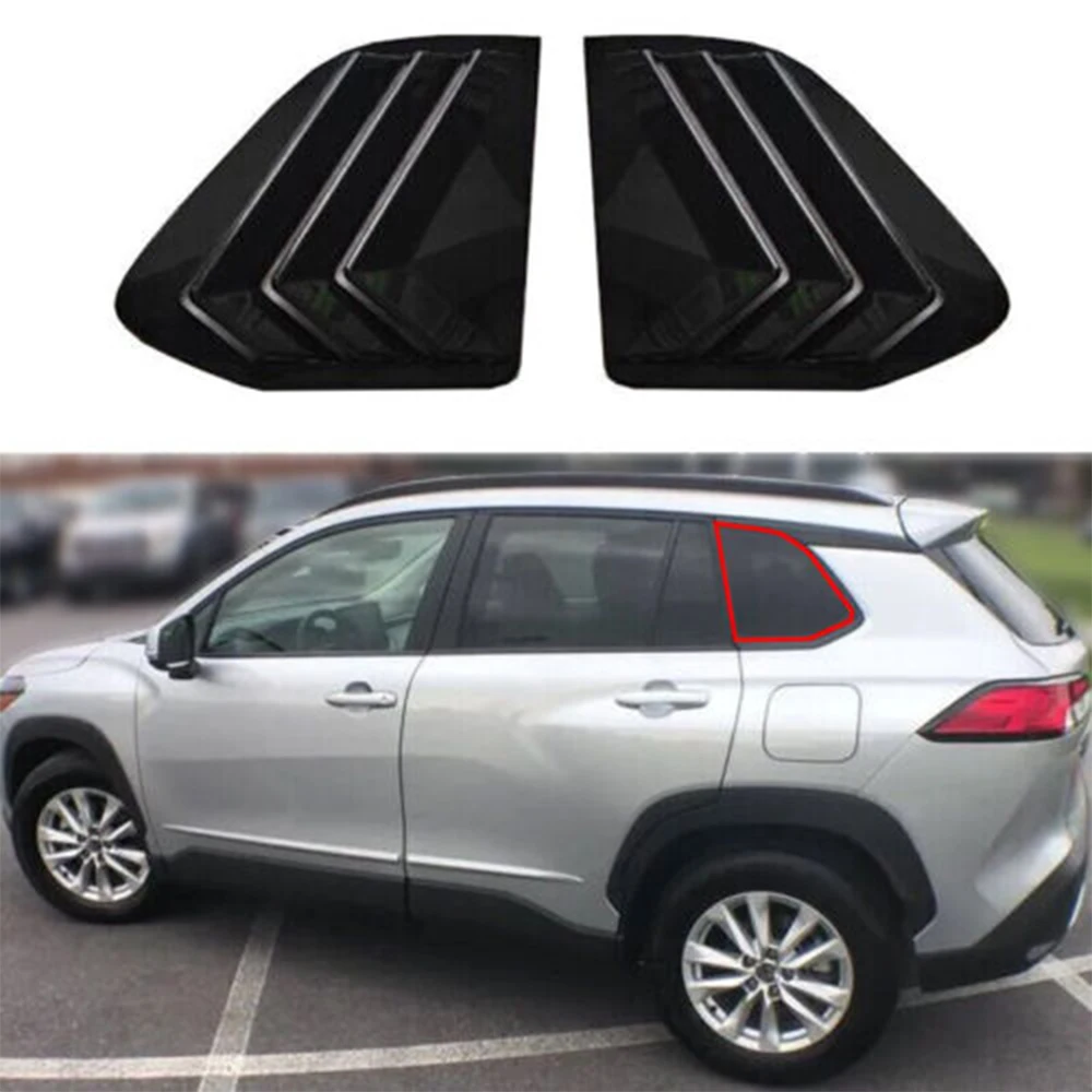 Rear Side Window Shutters  Air Vent Panel Cover Trim Auto Parts For Toyota Corolla Cross Car External Accessories 2022 2023