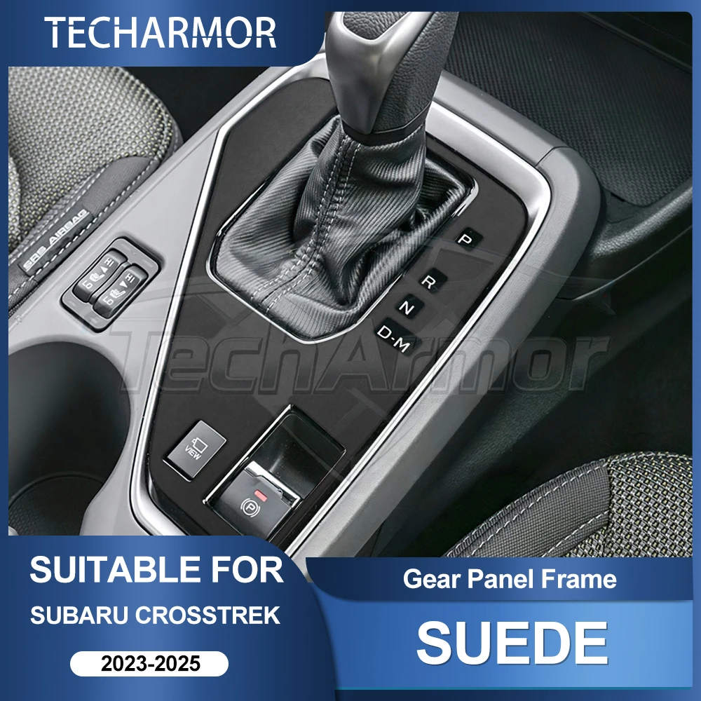 Für Subaru Crosstrek 2023 2024 2025 Schalthebelblende Premium-Wildleder-Aufkleber Auto-Innenausstattung Zubehör Automobilteile