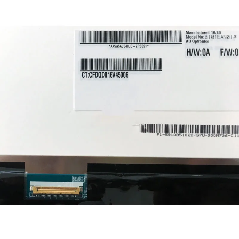 10'' LCD B101EAN01.8 TV101WXM-NP1 1280x800 IPS 30 PINS Laptop LED Screen Panel