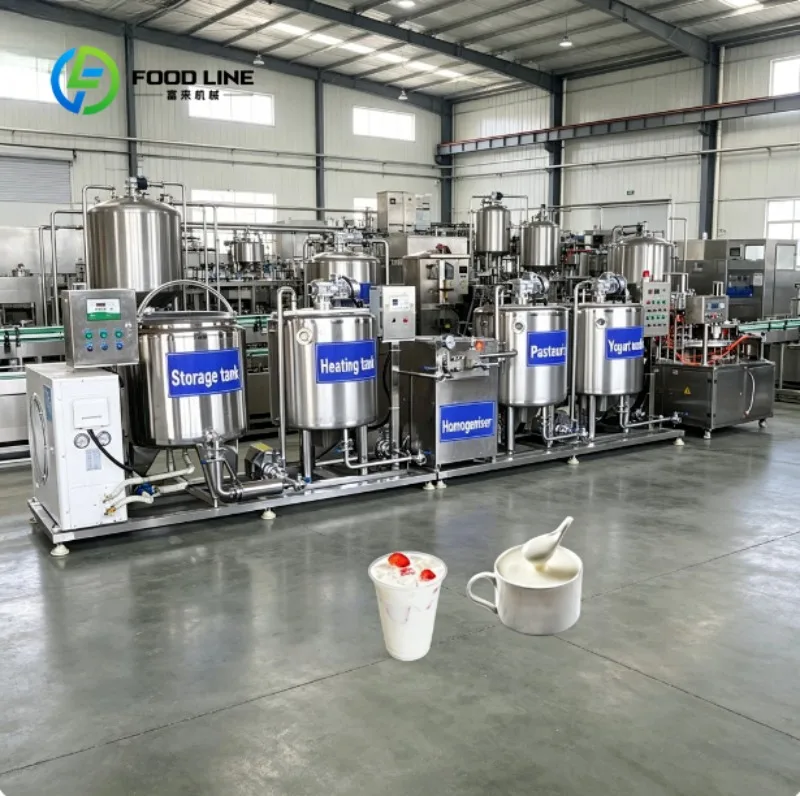 Yogurt Manufacturing Line High Efficiency Dairy Processing System for Yogurt and Probiotic Drink Production