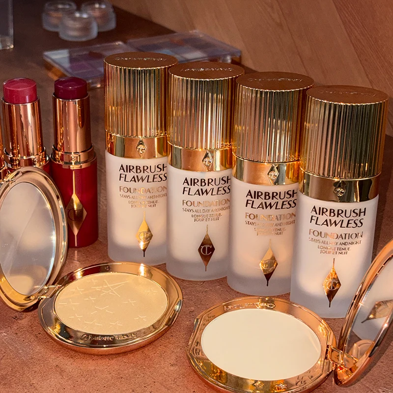 CT Face Foundation Ultra‑wear Bottle Powder Compact Long‑lasting Concealer Liquid Skin‑friendly Oil‑control Eyeshadow Palette