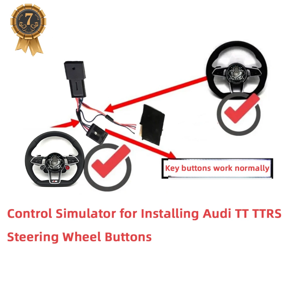 

Симулятор управления, декодер, установка кнопок на руле, к кнопки, нормально работает для Audi TT TTRS