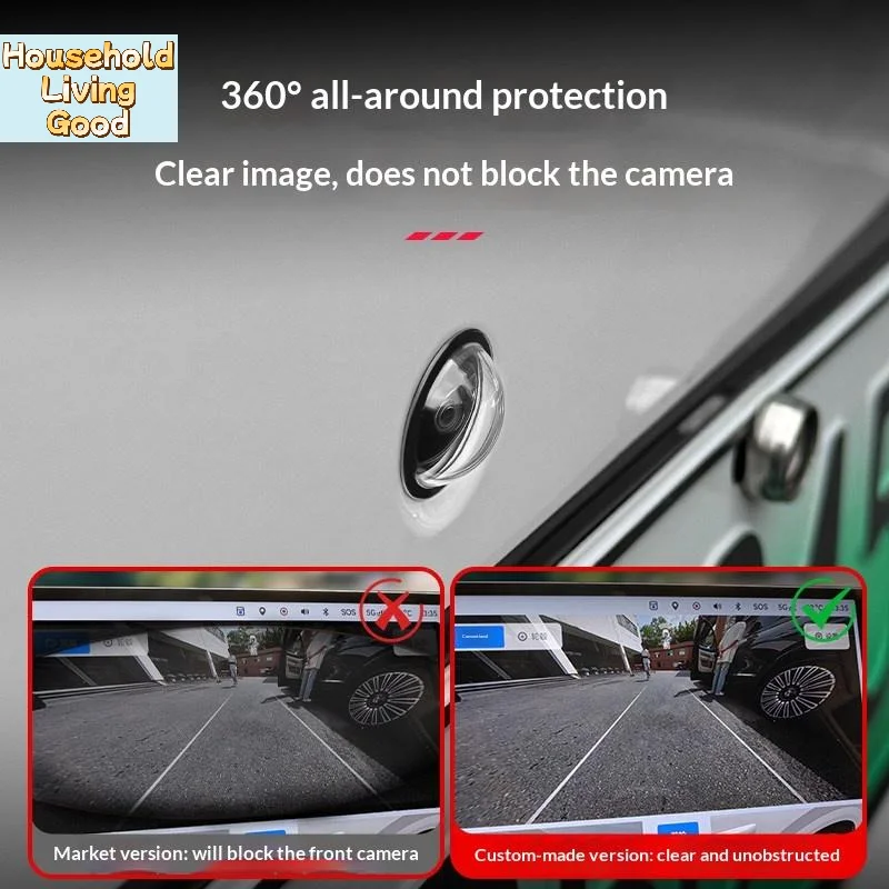 【Universal Car Camera Lens Protector 2PCS Rear View Backup Camera Cover 360° Camera Protection Anti Damage Waterproof】