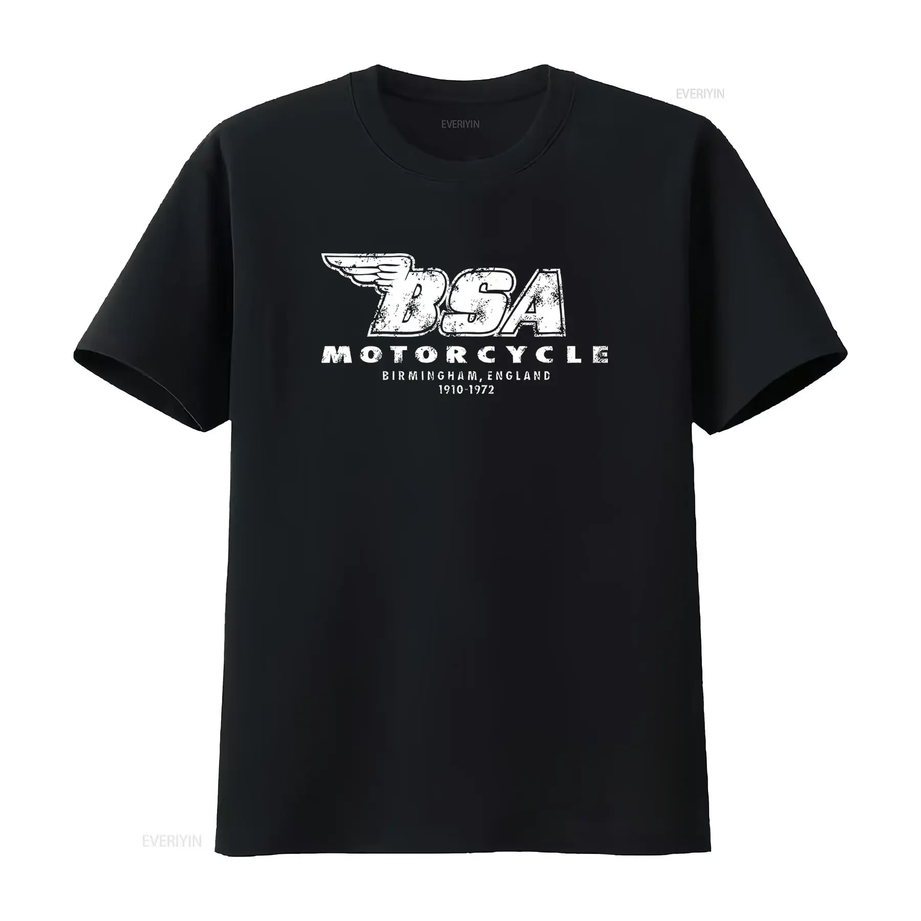 Vintage BSA Motorcycle T Shirt Artwork Cafe Racer Motorcycles Retro Style Birmingham England 1910 1972 Design vintage Washed