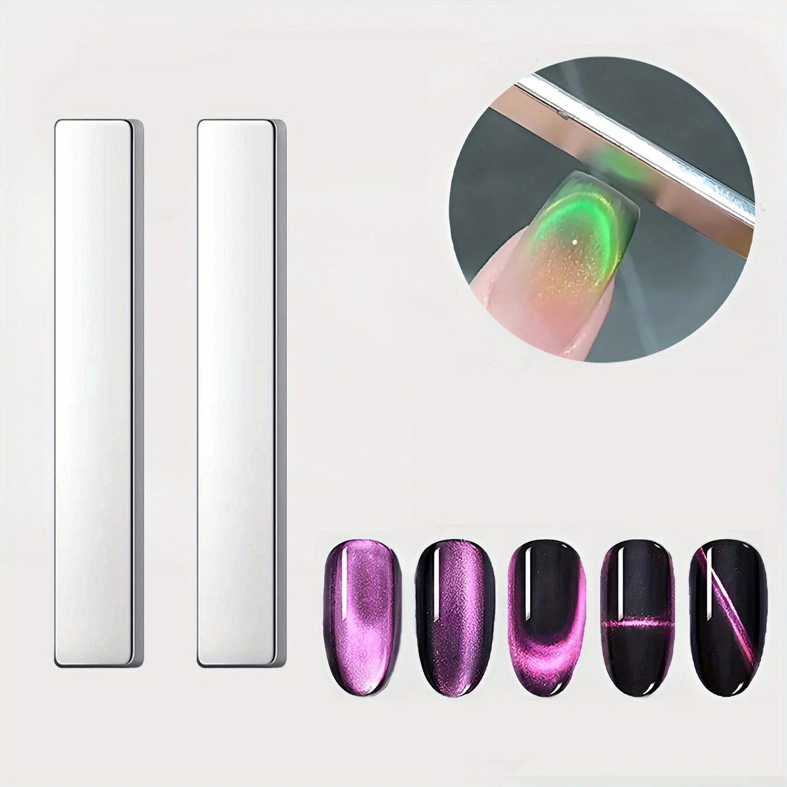 Magnetic Nail Art Pen - Dual-Ended, 3D Cat Eye Design, Easy-to-Use for Christmas Manicure & Salon DIY Tools