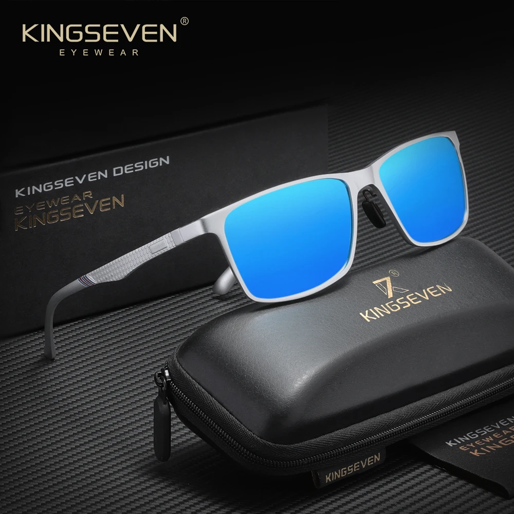 KINGSEVEN موضة السببية الذكور النظارات الشمسية الرجال النساء مستطيلة الكلاسيكية نظارات واقية UV400 الاستقطاب القيادة النظارات #3