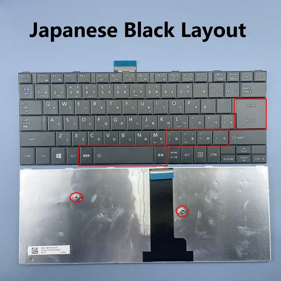 Japanese Laptop Keyboard For Toshiba Dynabook Satellite B65R